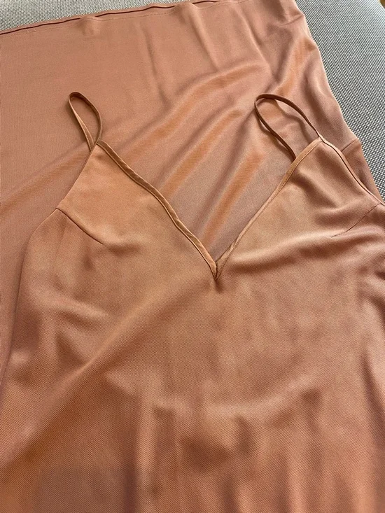 Fleur du Mal Slip Maxi Dress in Antique Rose - Picture 4 of 10
